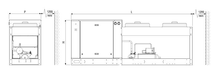 BRPL-100A-B dimension drawing