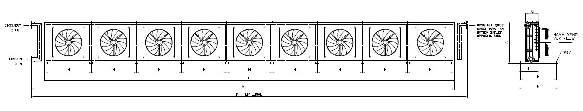 BC/BD-980AC5-B07 dimension drawing