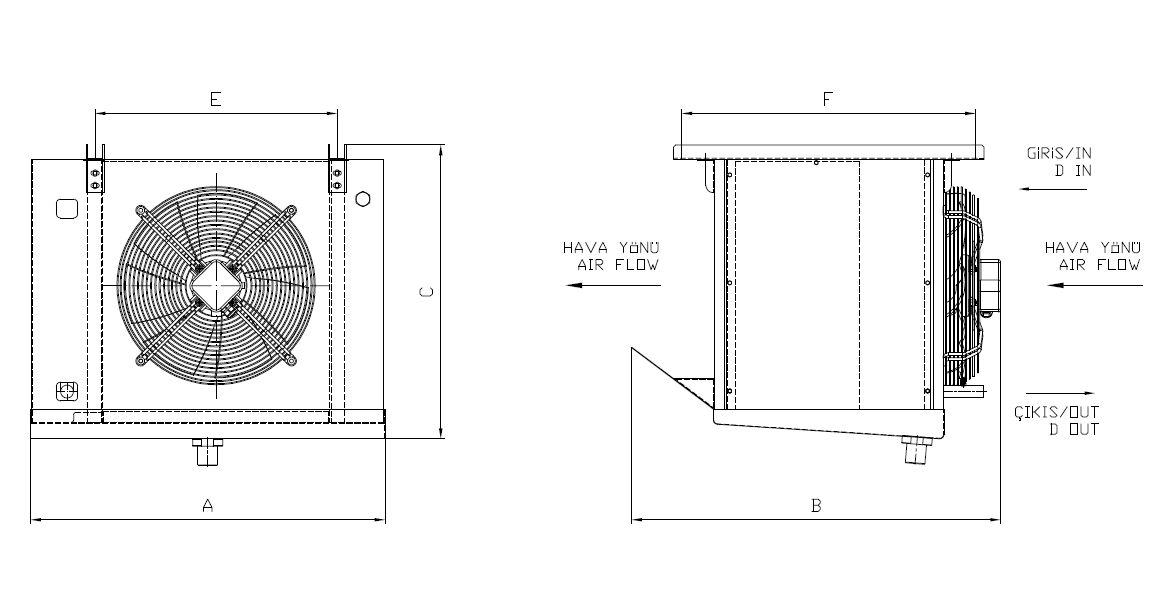EA-DA-135BE7-C21 dimension drawing