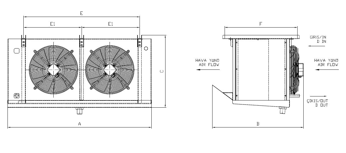 EA-DA-235BE7-C21 dimension drawing