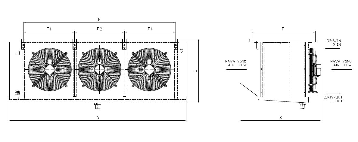 EA-DA-335BE7-C21 dimension drawing