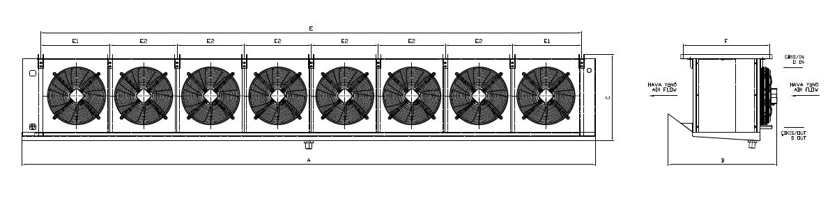 EA-DA-835BE7-C21 dimension drawing