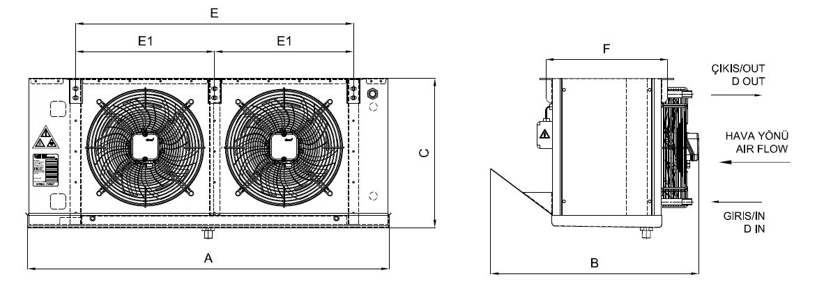 EA-GA-235BE7-A21 dimension drawing