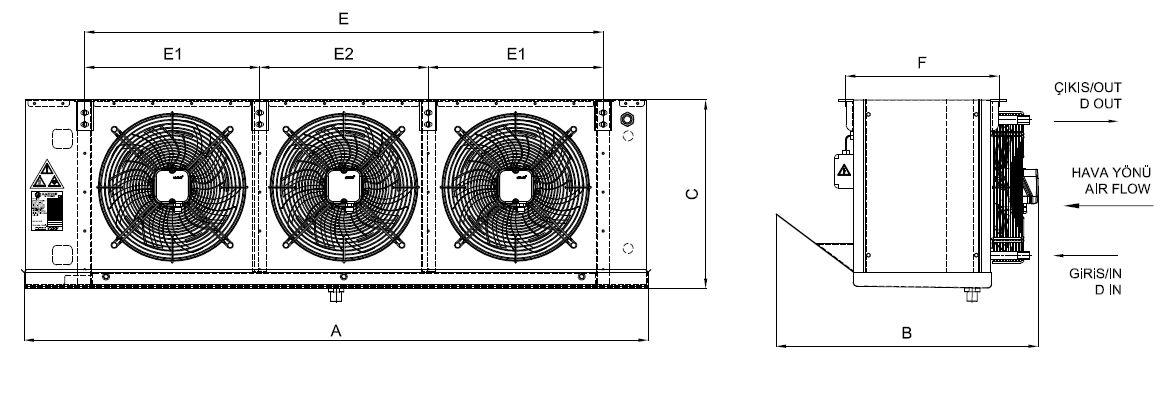 EA-GA-335BE7-A21 dimension drawing