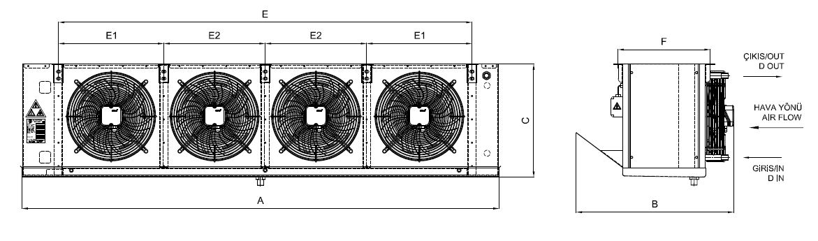 EA-GA-435BE7-A21 dimension drawing