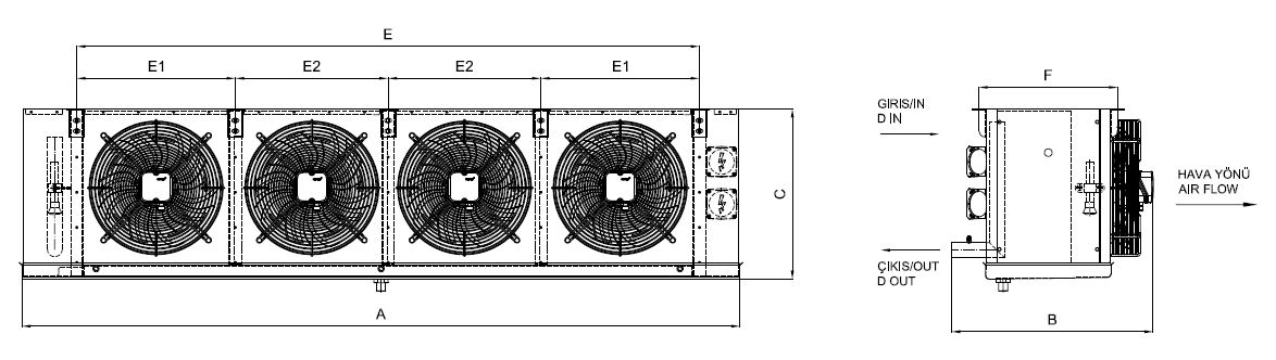 EB-420AB4-B05 dimension drawing