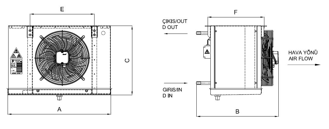 EB-G-125AA4-A05 dimension drawing