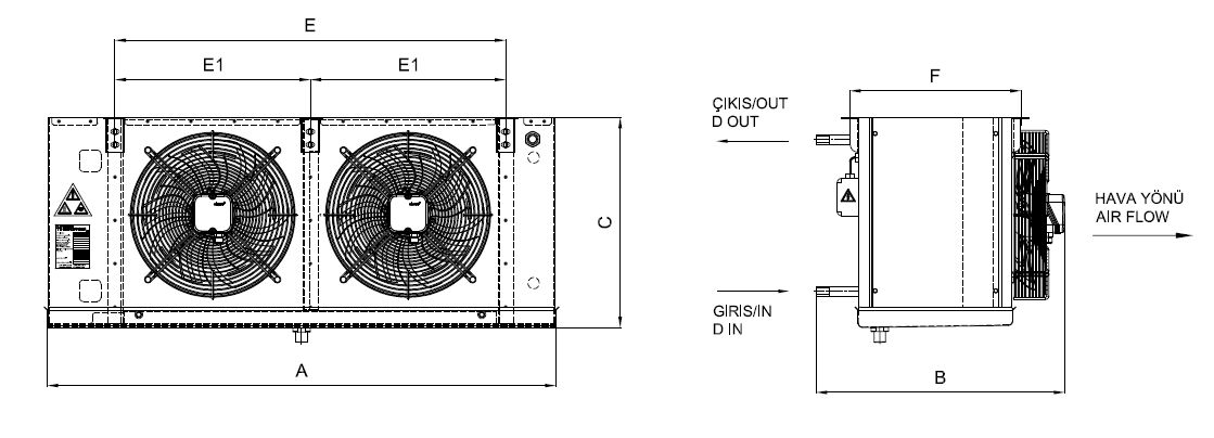 EB-G-230BB4-A01 dimension drawing