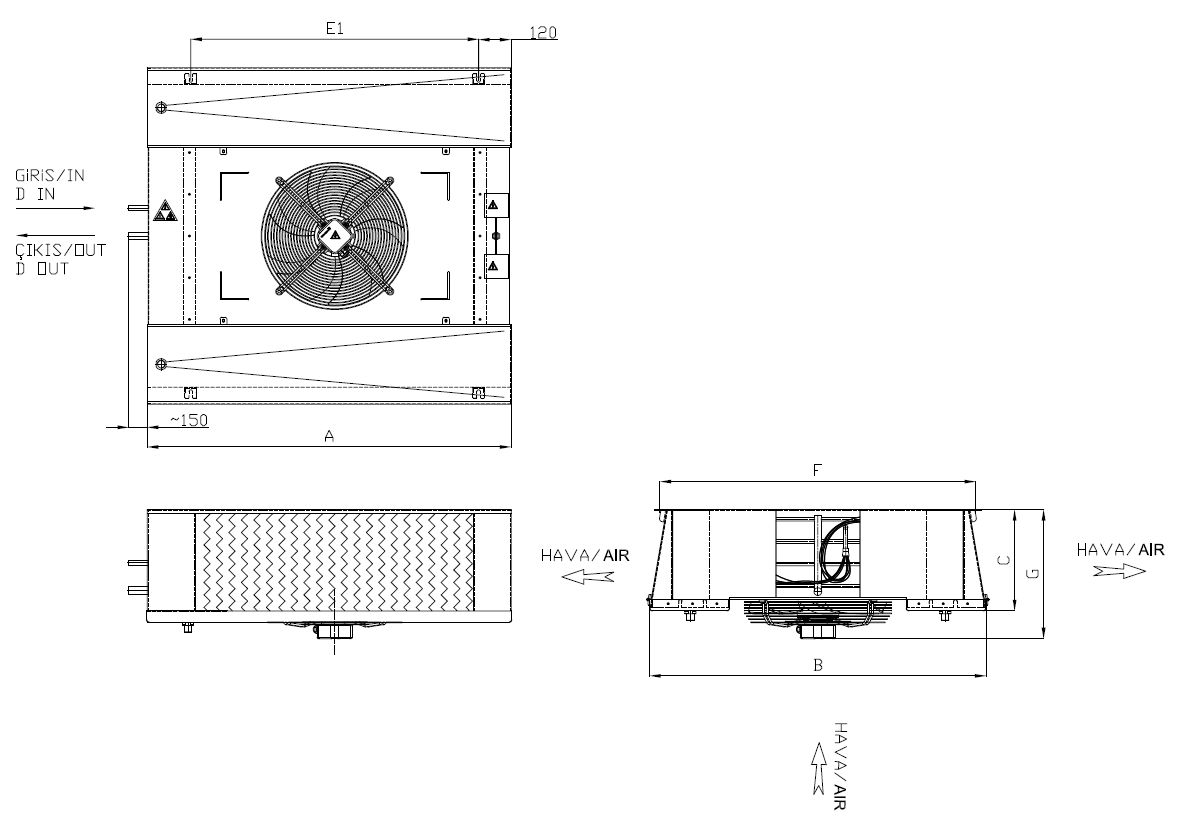 ED-130AC4-C21 dimension drawing