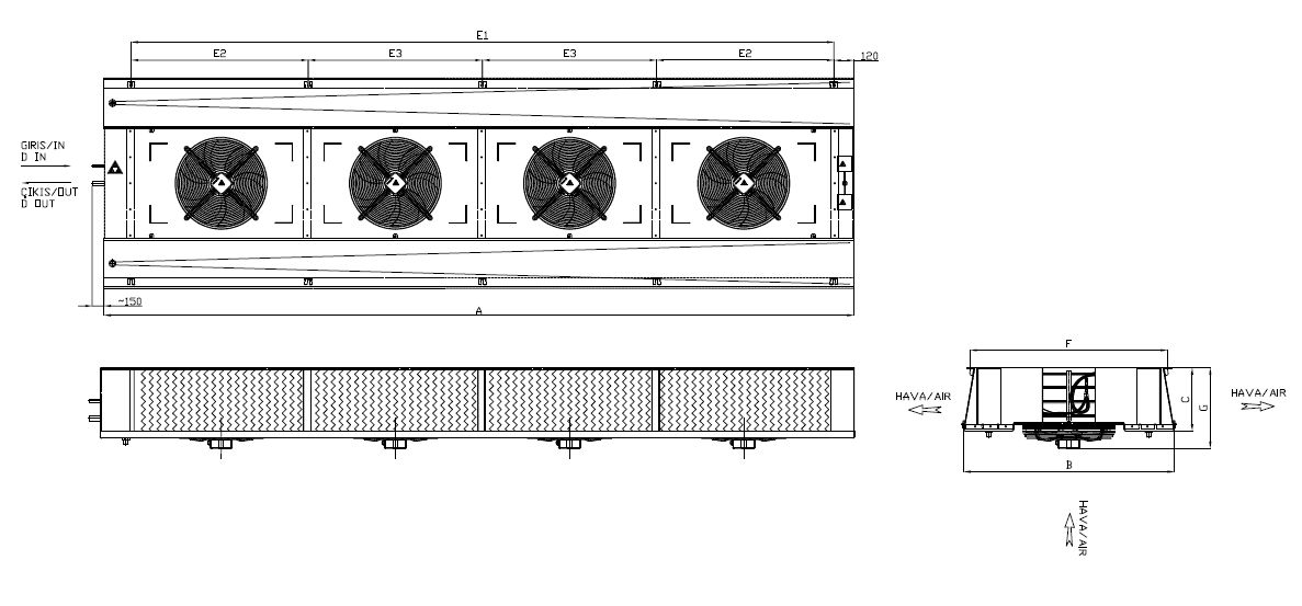 ED-435AC7-C21 dimension drawing