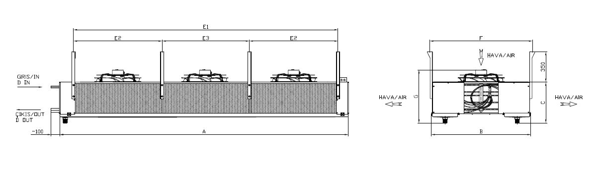 ED-DP-335AE4-B22 dimension drawing