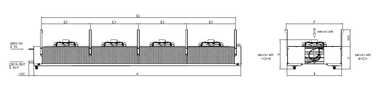 ED-DP-440AC4-B22 dimension drawing