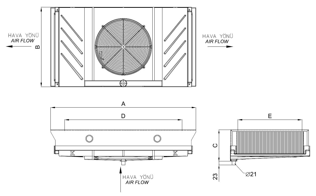 ED-P-B-125BB4-C24 dimension drawing