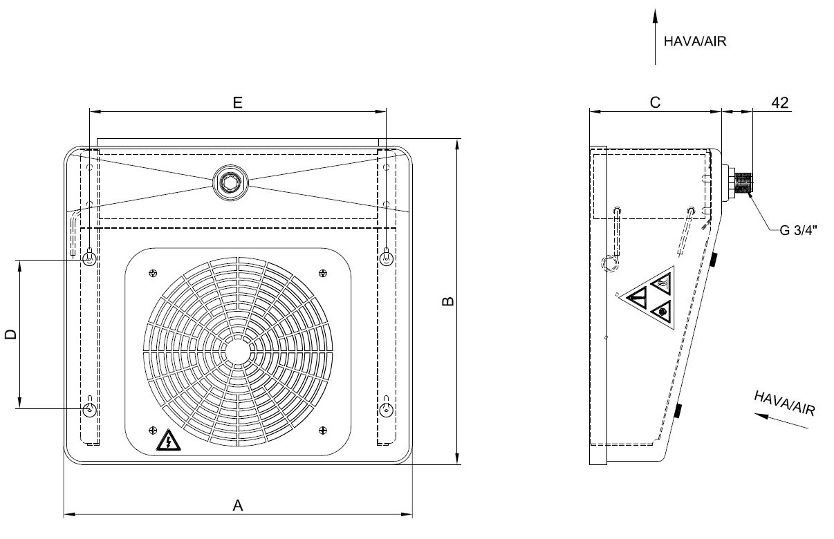 EG-P-123AB4-C21 dimension drawing