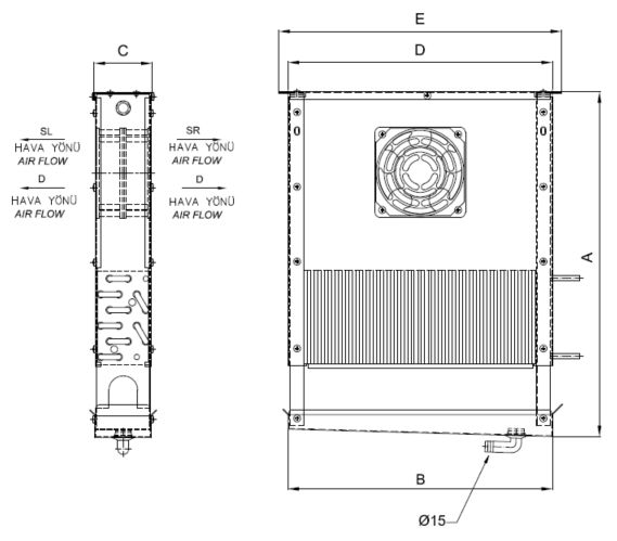 EL-112AE4-C21 dimension drawing