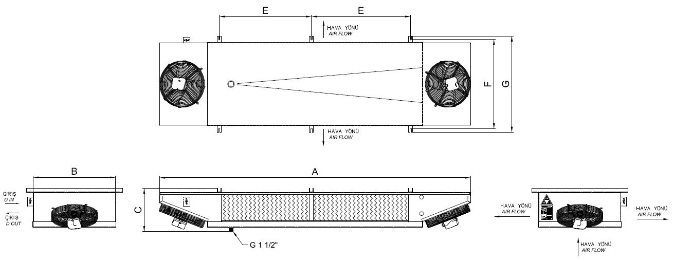 EM-230AB4-C21 dimension drawing