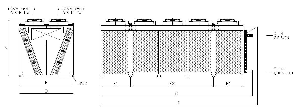 KC-2x580AC5-B01C dimension drawing