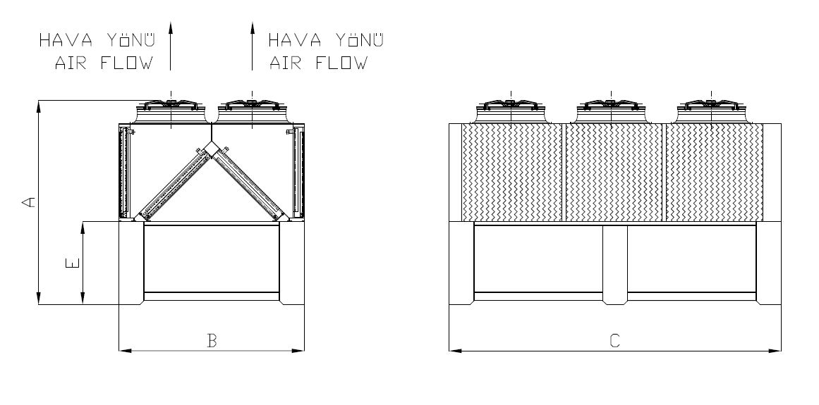 KC-WF-2x391BB5-B06T dimension drawing