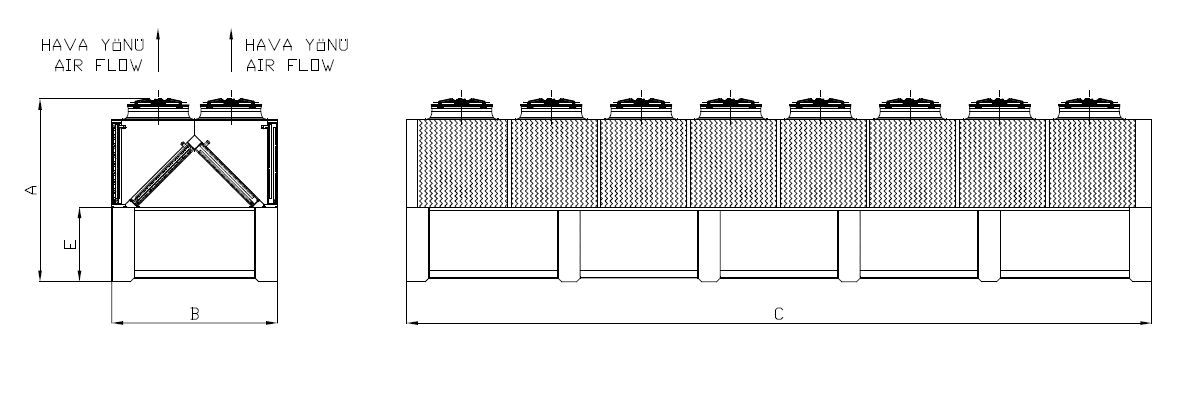 KC-WF-2x880AA5-B01C dimension drawing