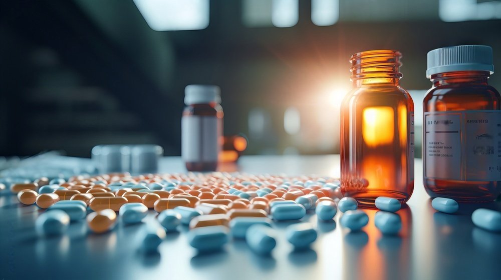 Pharmaceutical cold storage facility with temperature-controlled chambers